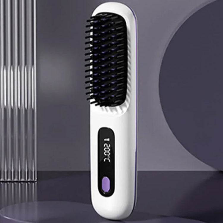 Vetra Pro Ionic Straightening Brush-  Ceramic Heating Hair Comb Wireless Portable Negative Ion Technology